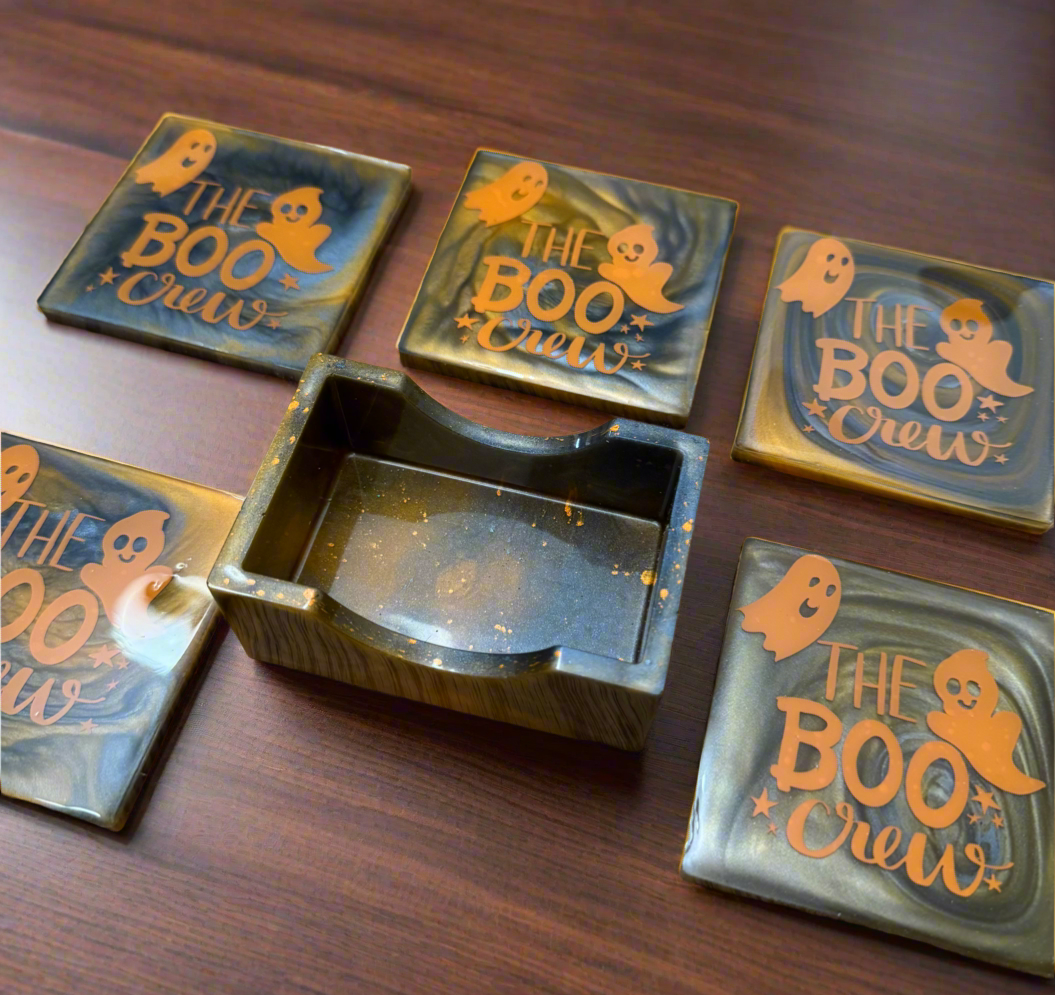 The Boo Crew Coaster Set
