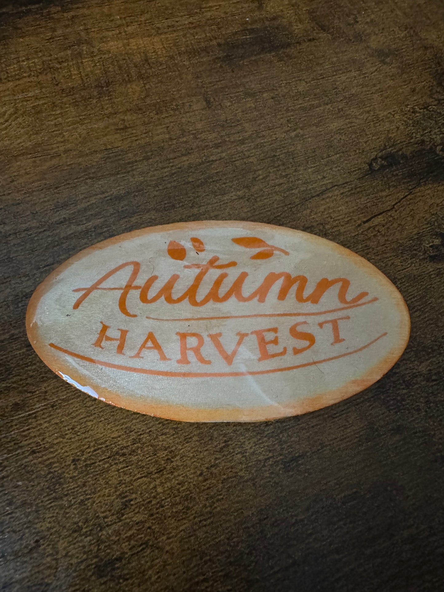 Rustic Wood and Resin Magnet