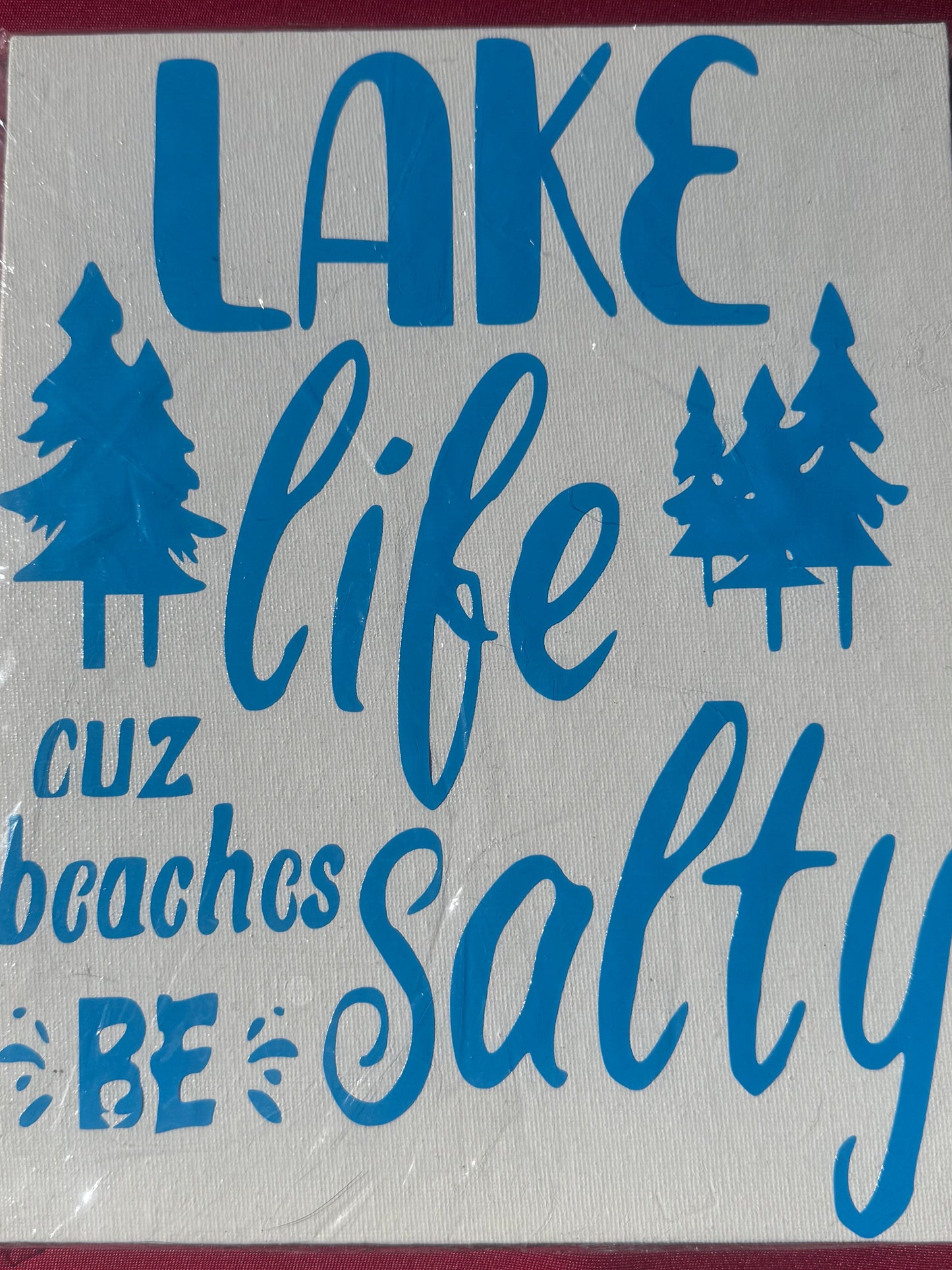 “Lake Life” Wall Art Canvas