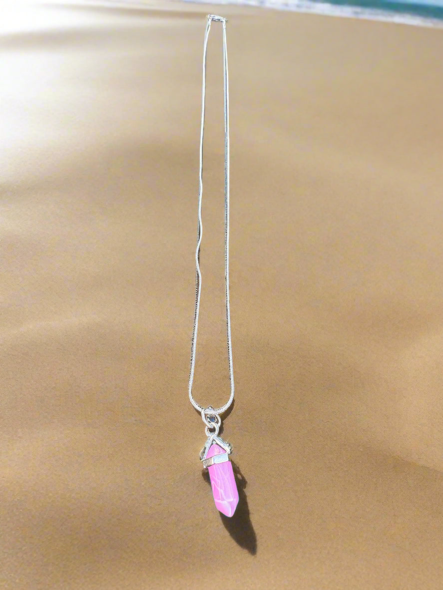 Quartz Hexagonal Pendant (Non Resin)