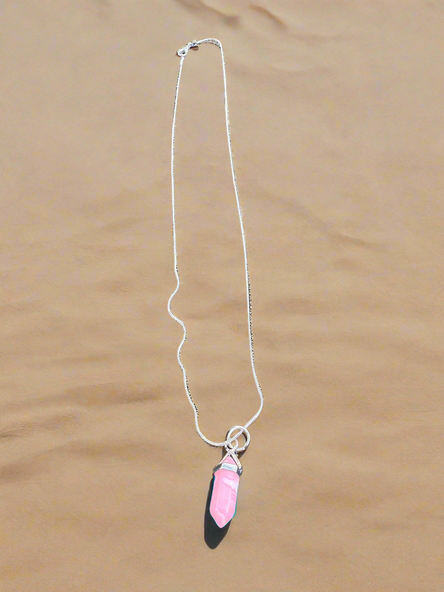 Quartz Hexagonal Pendant (Non Resin)