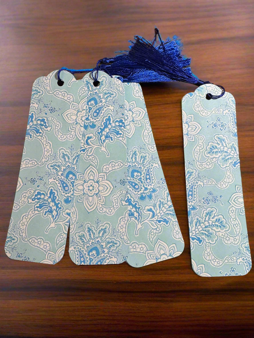 Handmade Cardstock Bookmark, Floral Stylish, Durable & Gift-Ready