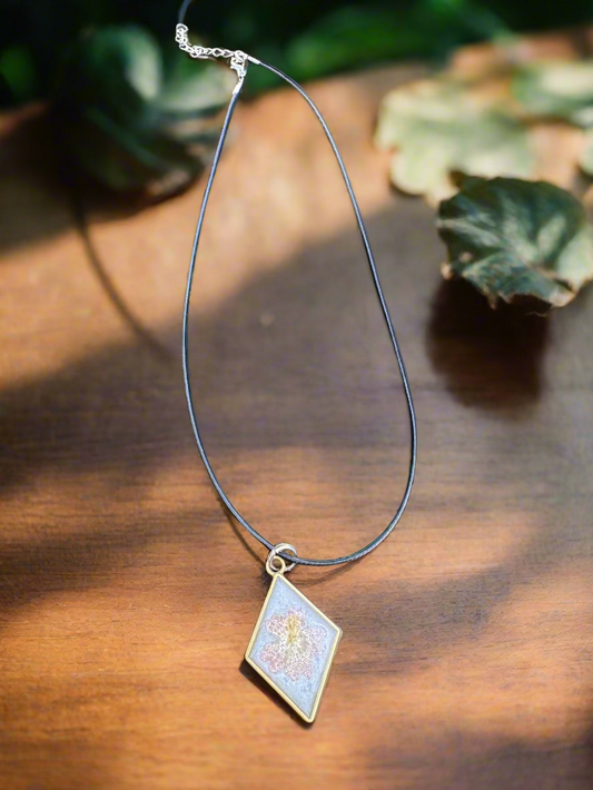Pressed Flower Resin Pendant
