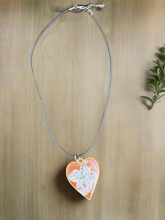Pressed Flower Resin Pendant