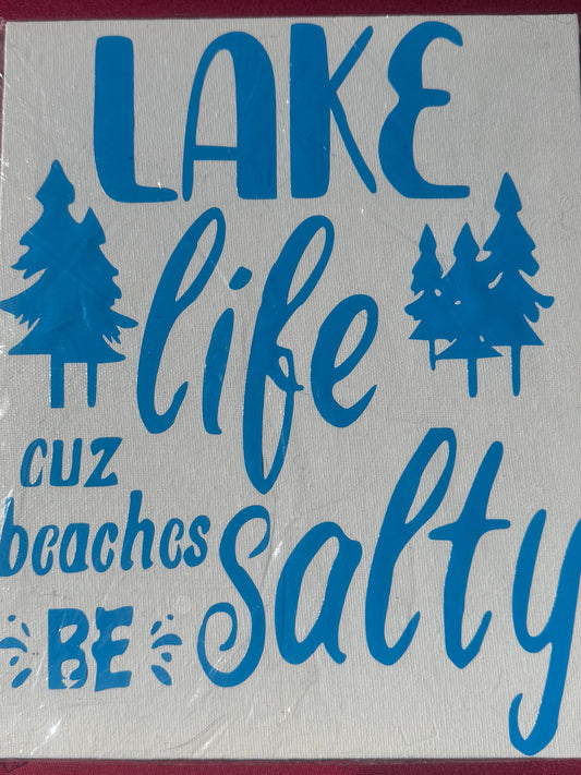 “Lake Life” Wall Art Canvas