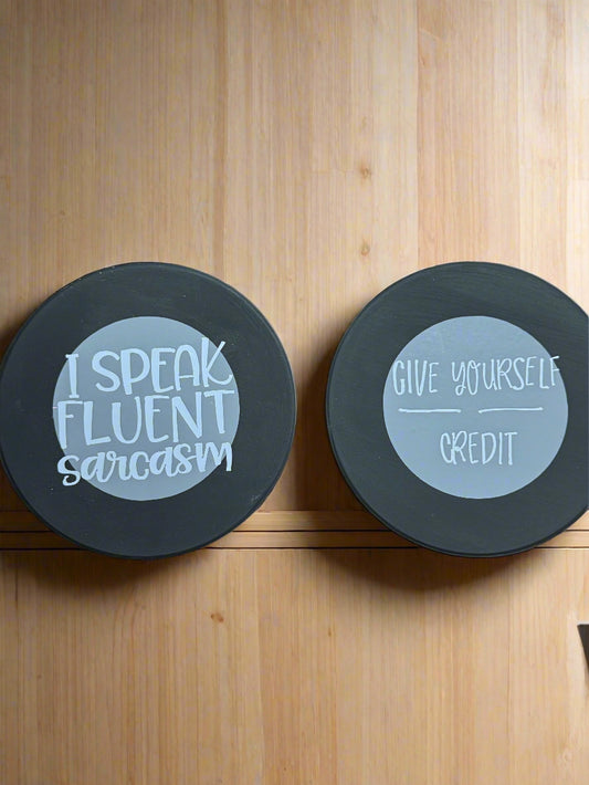 Ceramic Coasters with Sarcasm
