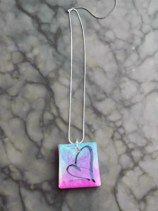 Handcrafted Resin Pendant Necklace