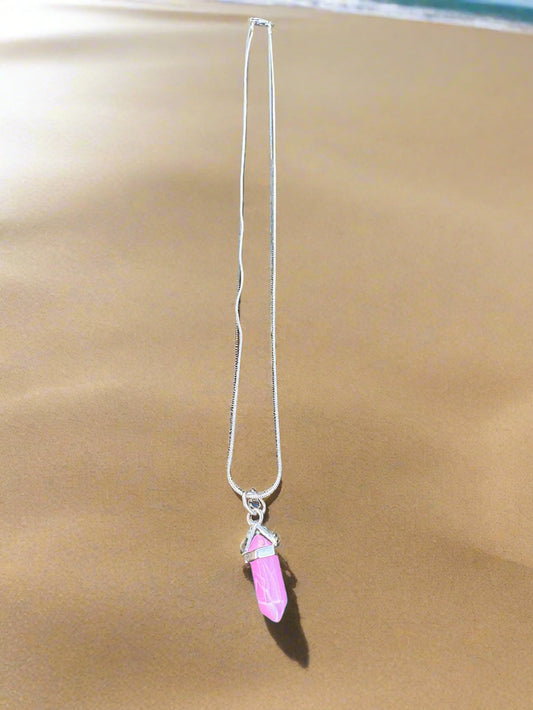 Quartz Hexagonal Pendant (Non Resin)