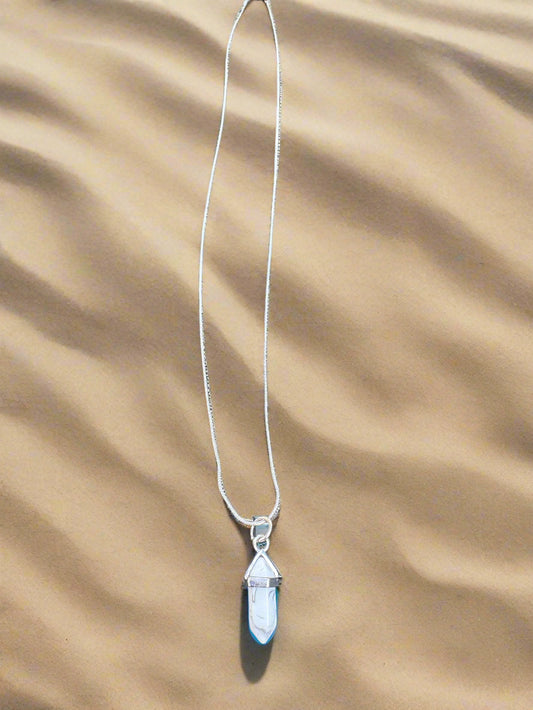 Quartz Hexagonal Pendant (Non Resin)