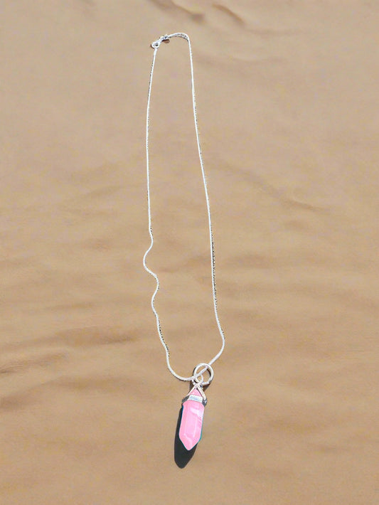 Quartz Hexagonal Pendant (Non Resin)