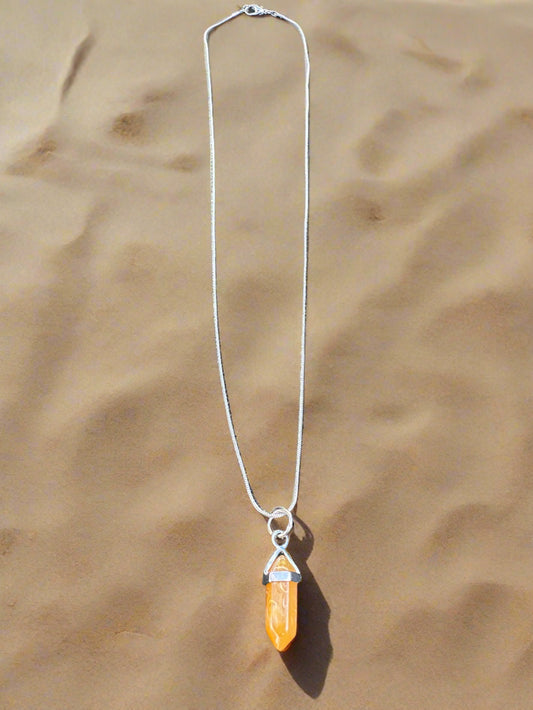 Quartz Hexagonal Pendant (Non Resin)