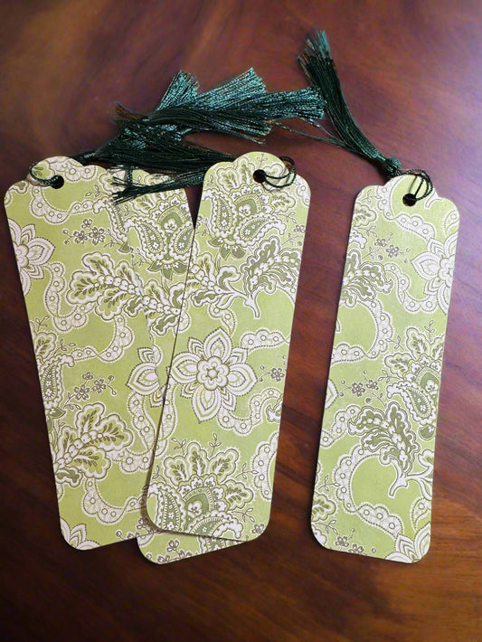 Handmade Cardstock Bookmark, Floral Stylish, Durable & Gift-Ready